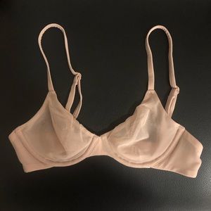 SKIMS mesh underwire bra 32A in clay